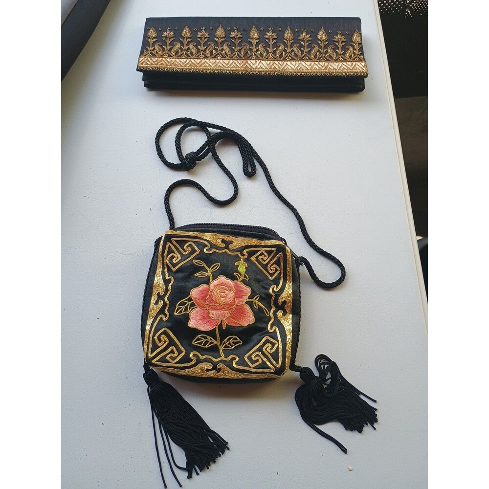 Two Hand Woven Purses Made In India Clutch And Cross Ody